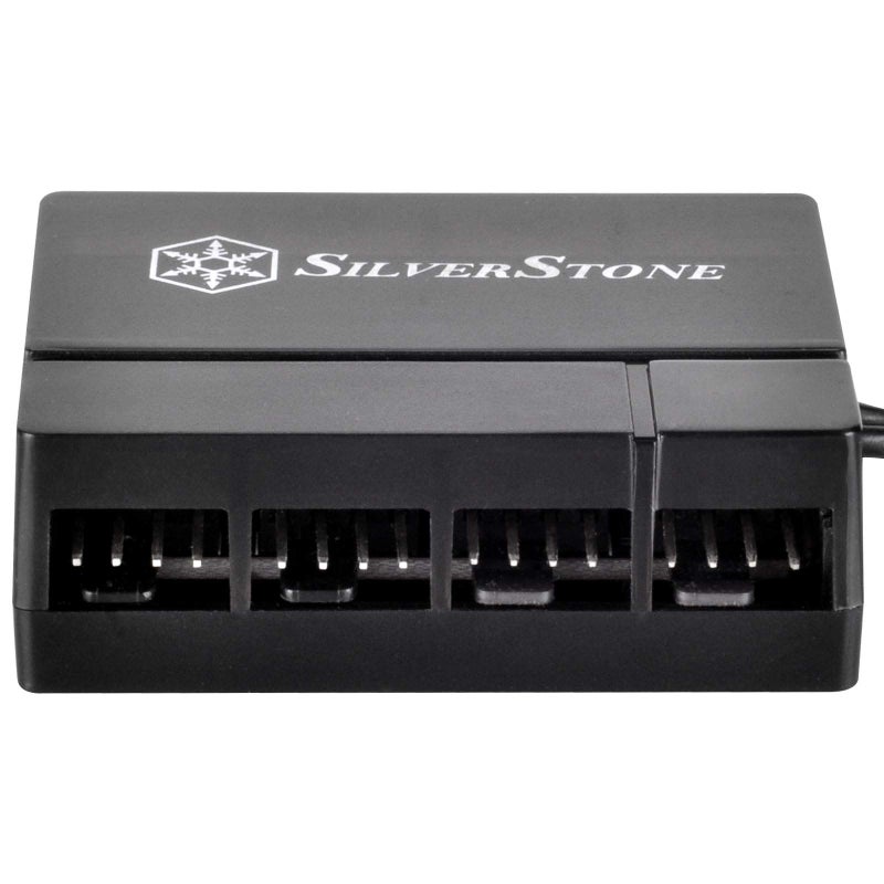 SilverStone Technology 8-Port PWM Fan Hub/Splitter for 4-Pin & 3-Pin Fans* in Black SST-CPF04-USA - Image 4